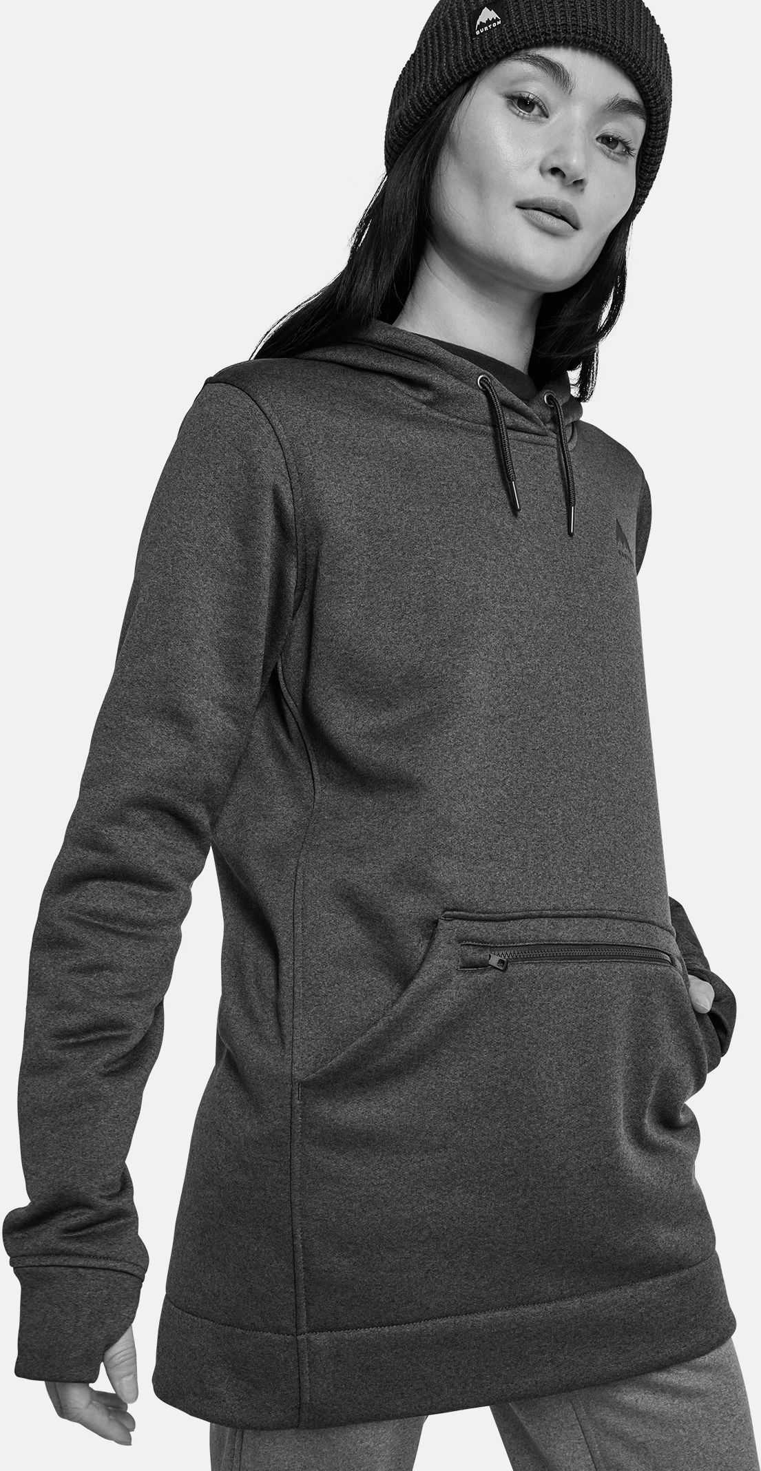 Mikina Burton Oak Long Pullover Hoodie Peach echo heather