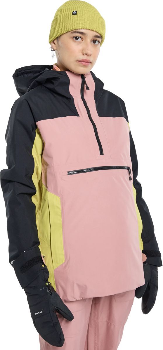 Dámská bunda Burton Gore-Tex 2L Pillowline Anorak true black/powder blush/sulfur