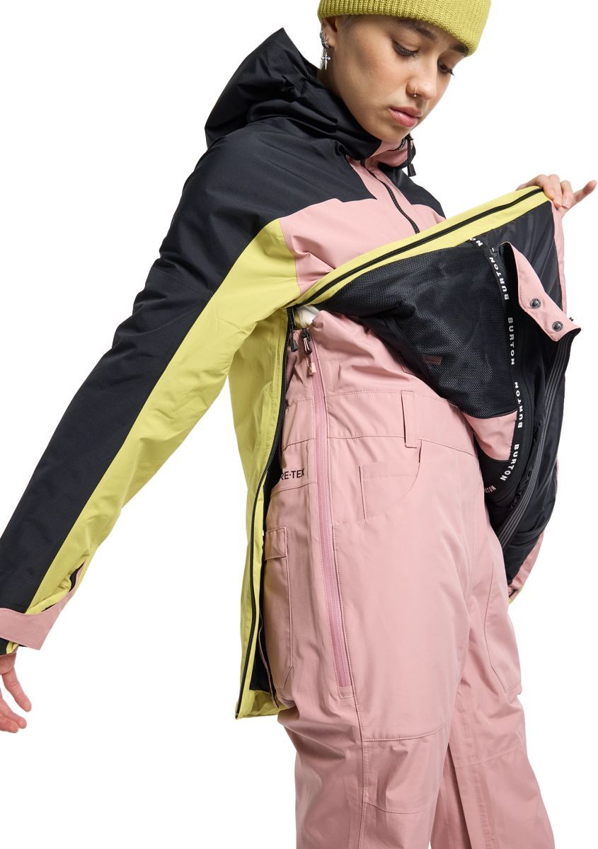 Dámská bunda Burton Gore-Tex 2L Pillowline Anorak true black/powder blush/sulfur