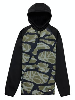 Mikina Burton Crown Weatherproof Pullover Graffiti Camo/True Black