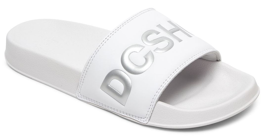 Pantofle DC Slide SE white silver