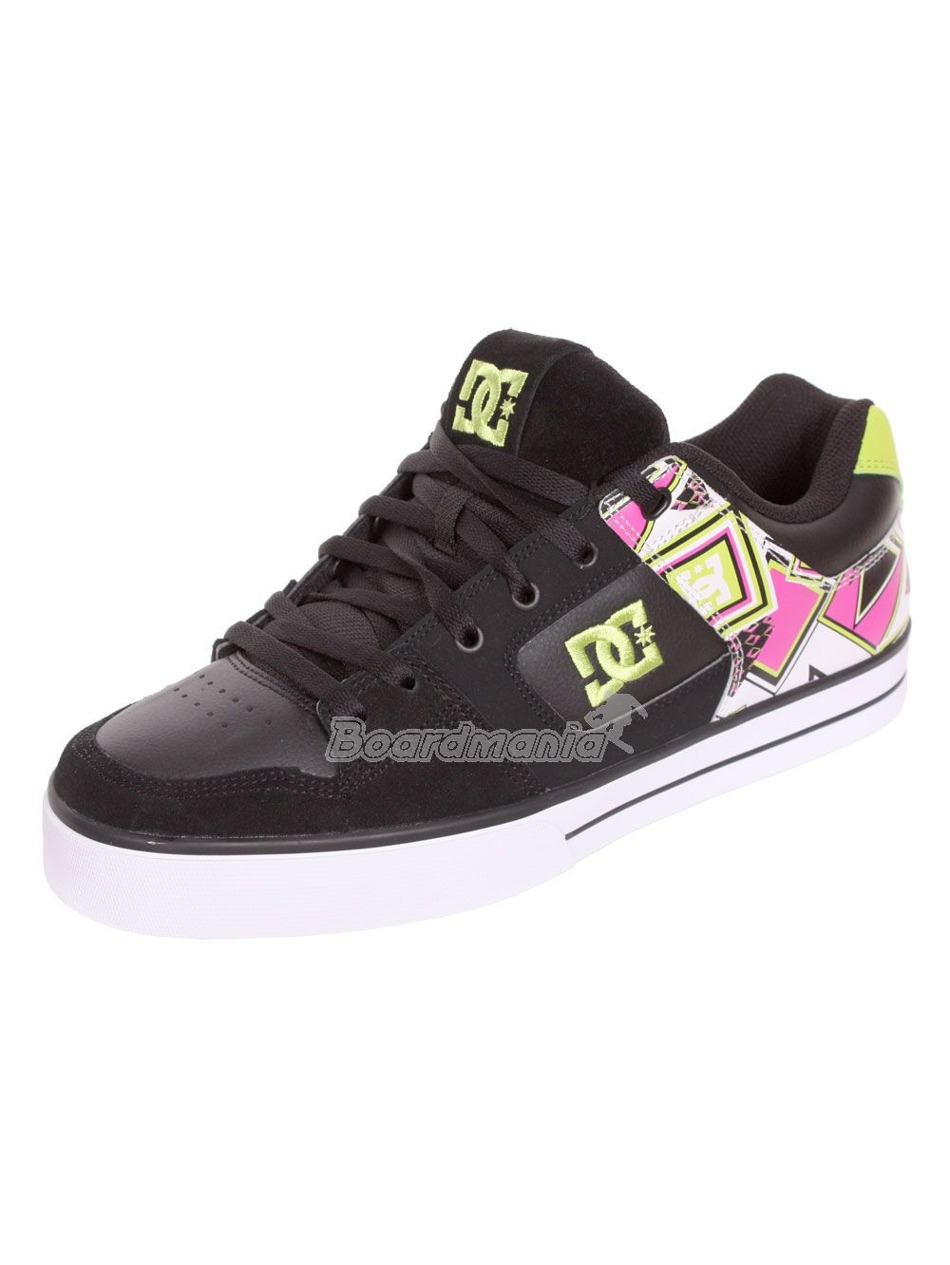 Boty DC Pure XE Black/White/Soft lime Boardmania.cz