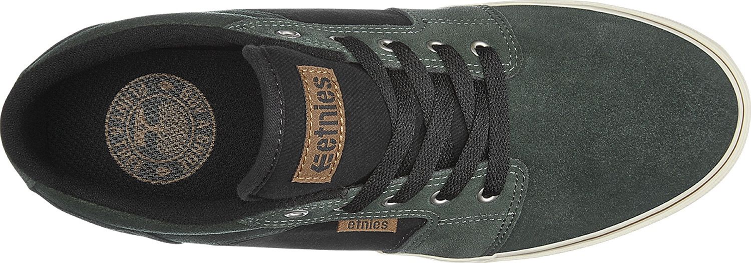 Etnies Barge LS Skate Schuh Herren – Green/Black/White, 44 EU, Nachhaltiger Skate-Style Mit EVA-Dämpfung