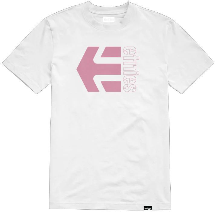 Triko etnies Corp Combo Tee white/pink