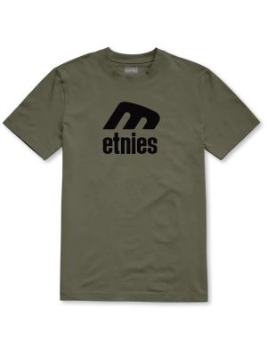 Triko etnies Icon E Tee Military