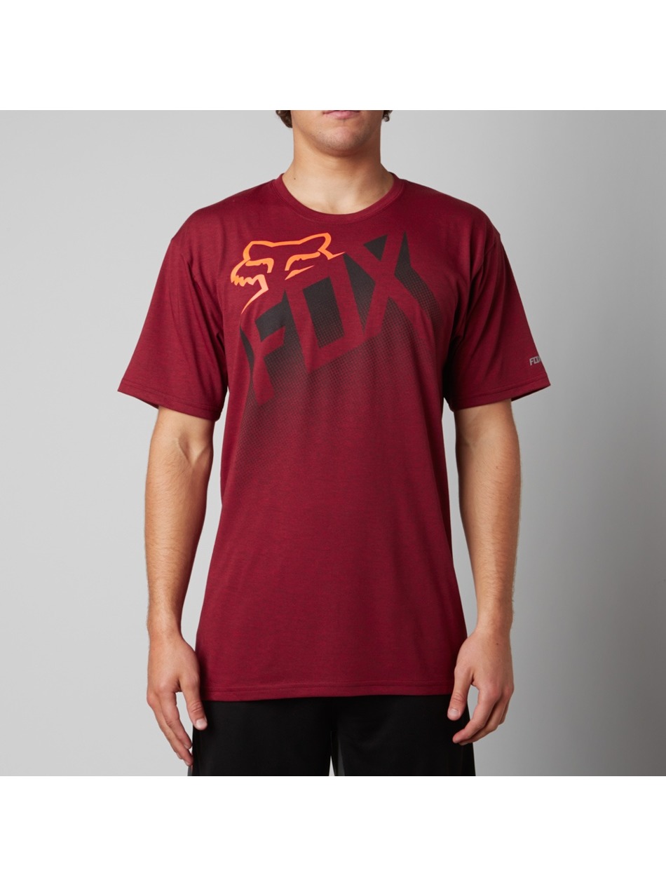 Fox Analog SS Tech Tee – Chili, Kurzärmlig, Trocknet Schnell & Reduziert Gerüche