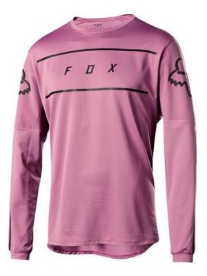Cyklo dres Fox Flexair L/S Fine Line Jersey Purple Hz