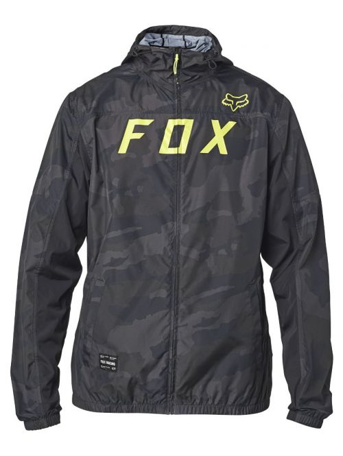 Bunda Fox Moth Camo Windbreaker Black 