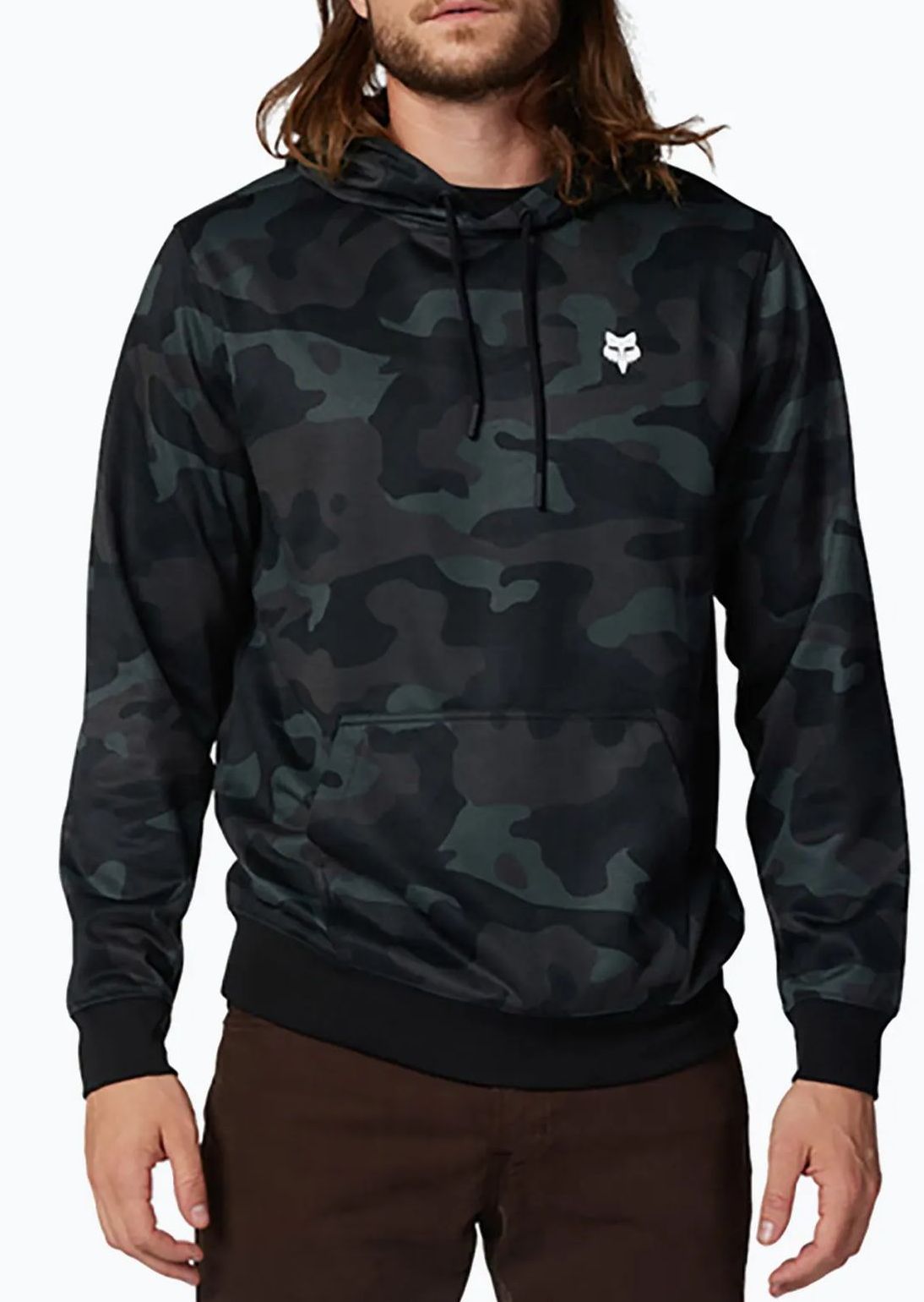 Mikina Fox Fox Head Camo  Po Black Camo