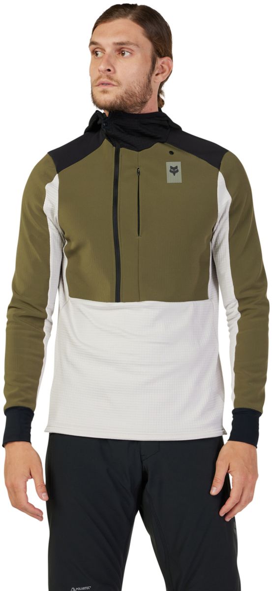 Cyklo mikina Fox Defend Thermal Hoodie Olive Green