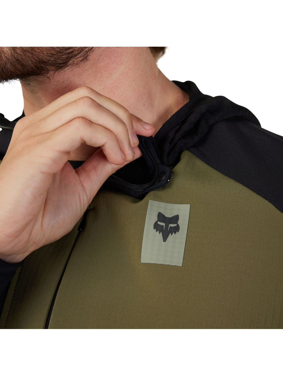 Cyklo mikina Fox Defend Thermal Hoodie Olive Green