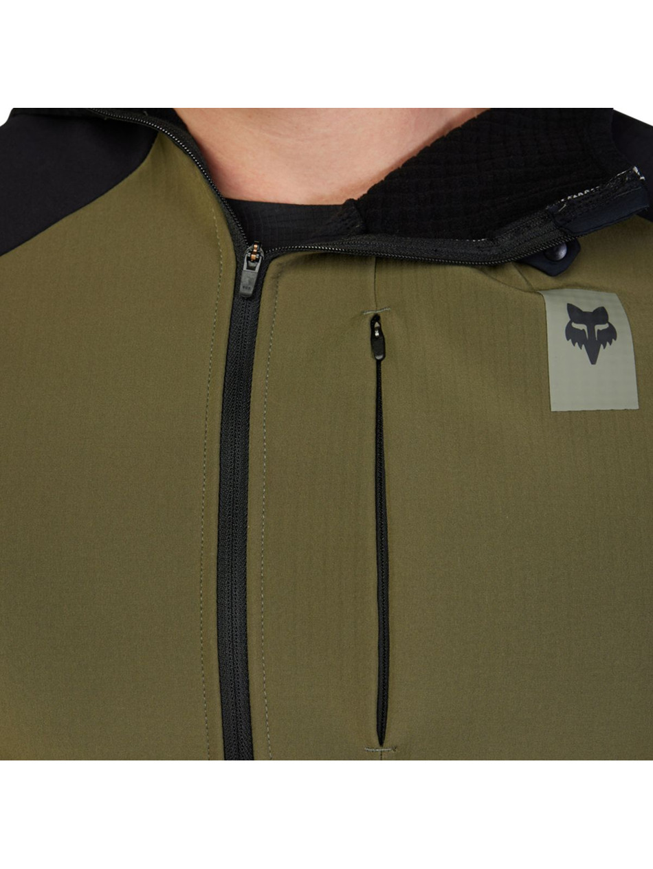 Cyklo mikina Fox Defend Thermal Hoodie Olive Green