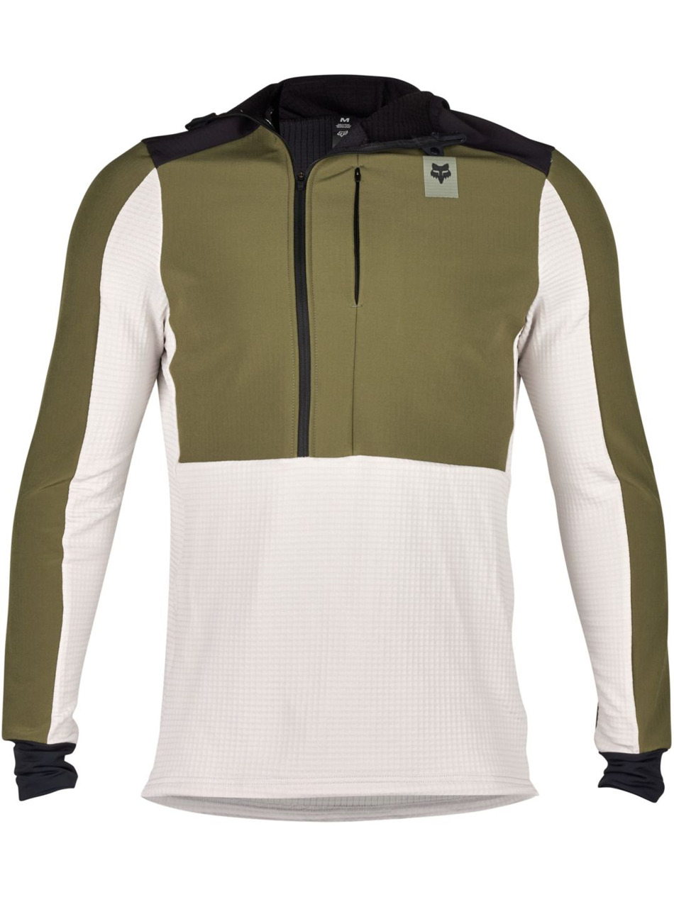 Cyklo mikina Fox Defend Thermal Hoodie Olive Green