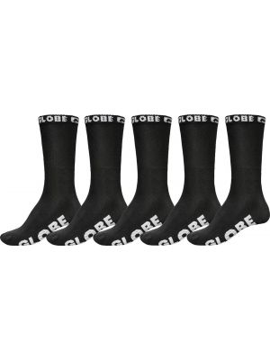 Ponožky Globe Blackout black/black (5ks)