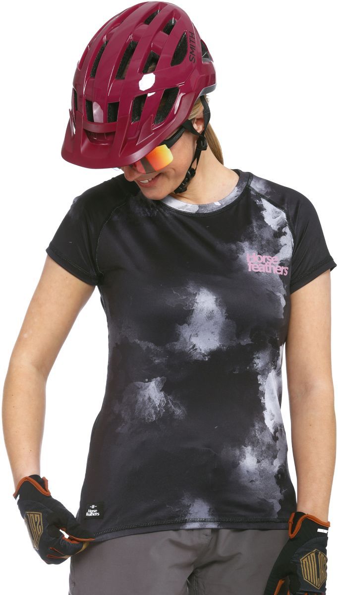 Cyklo dres Horsefeathers Deco Bike grayscale