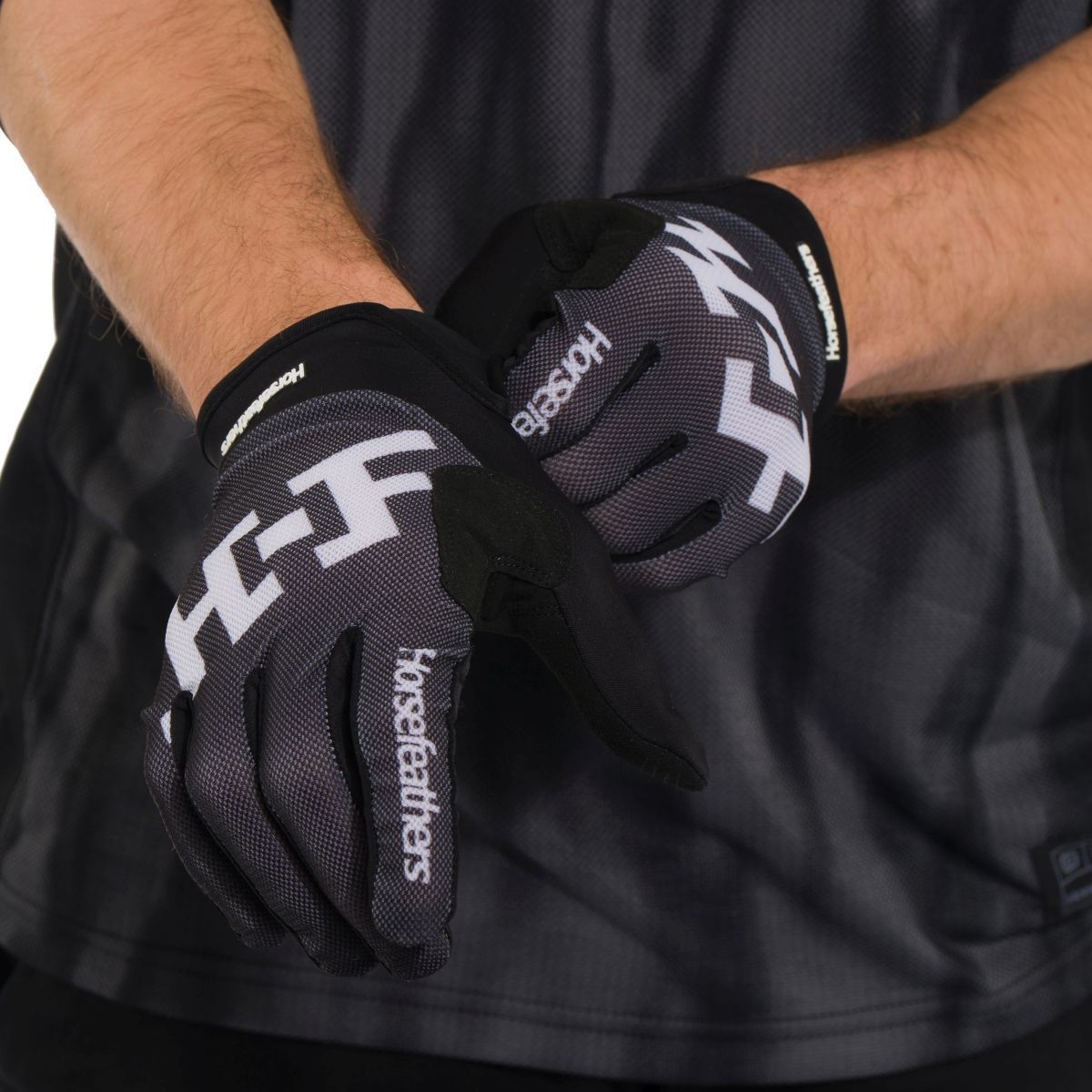 Cyklo rukavice Horsefeathers Digger black