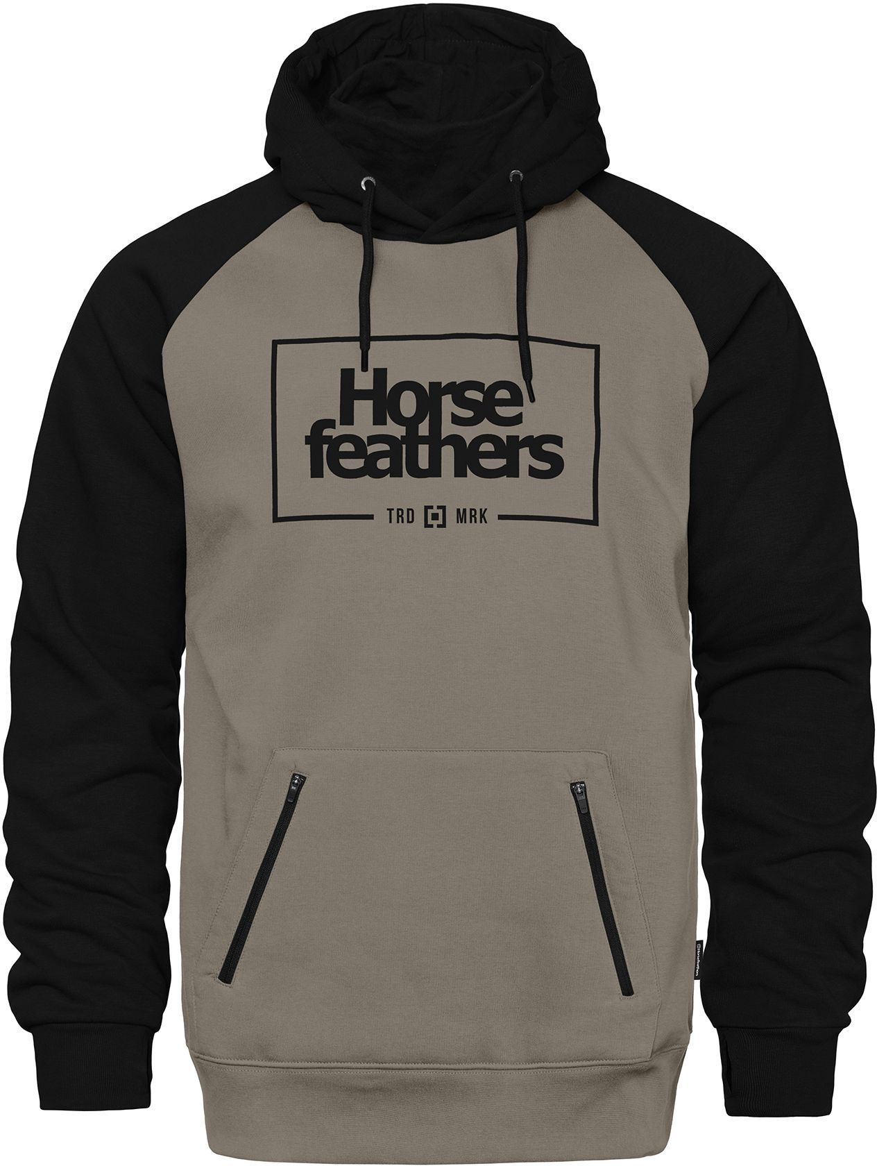 Mikina Horsefeathers Sherman black/taupe
