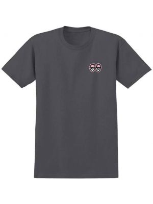 Pánské tričko Krooked Strait Eyes charcoal pink