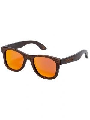 Sluneční brýle Meatfly Bamboo dark orange