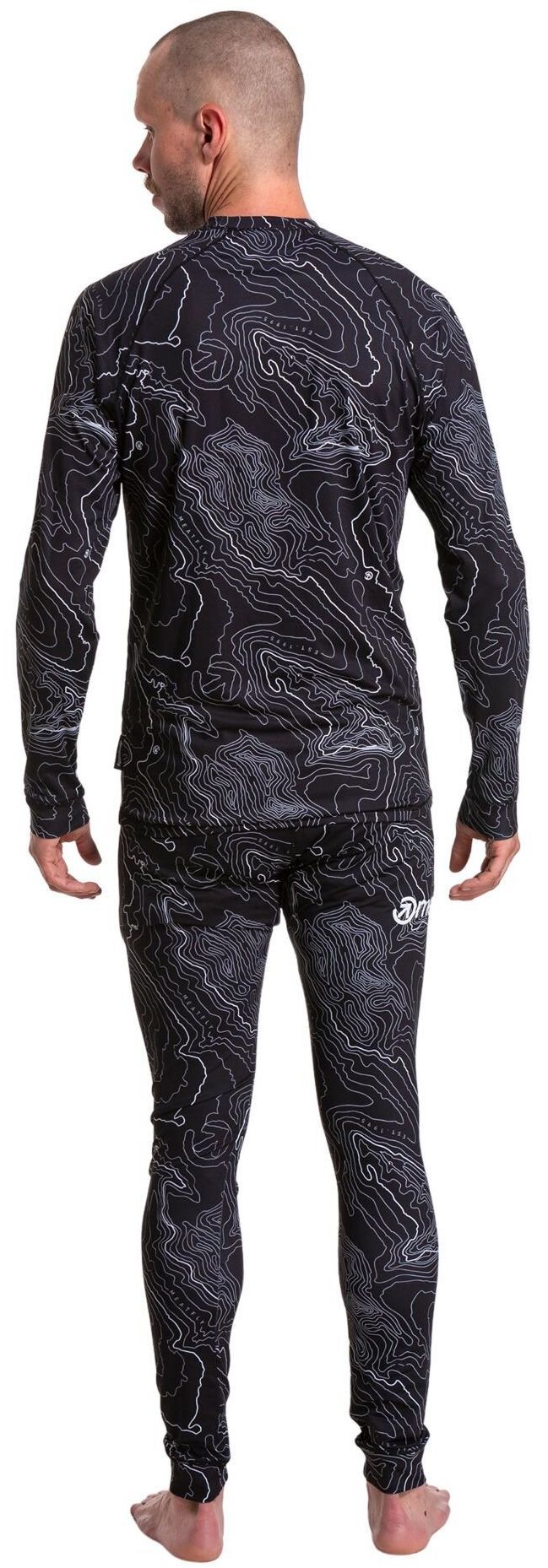 Termo triko Meatfly Avery Black Topography