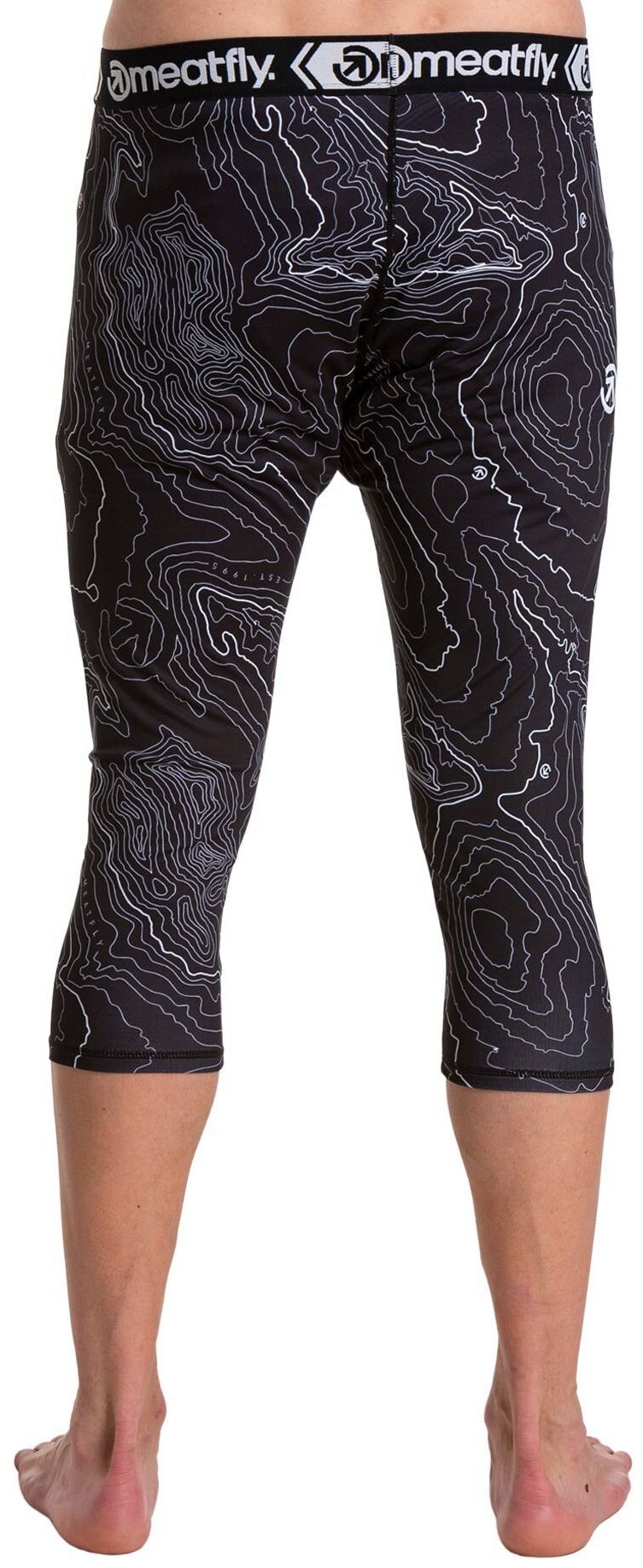 Termo kalhoty Meatfly Karev Black Topography