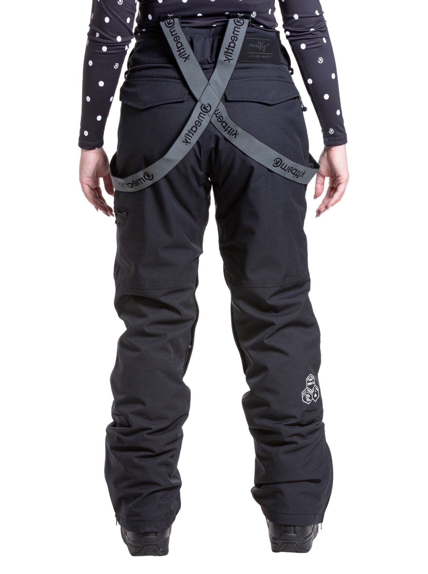 Dámské snowboardové kalhoty Meatfly Foxy Black