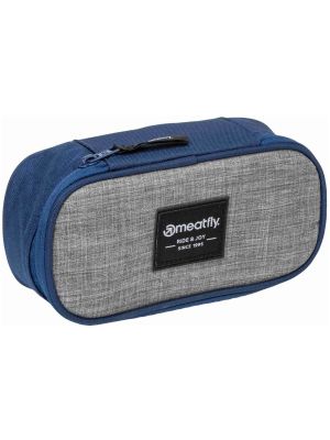 Školní penál Meatfly Pencil case Blue Heather