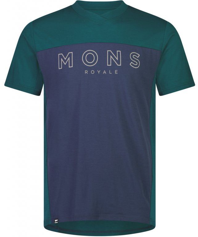 Pánský merino dres Mons Royale Redwood Enduro VT evergreen/midnight