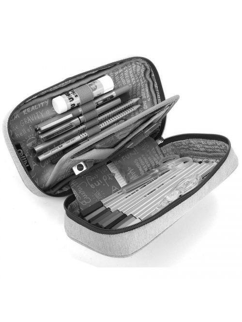 Nitro XL Pencil Case - Large School & Office Organizer With Timetable & Hidden Compartment - View #3