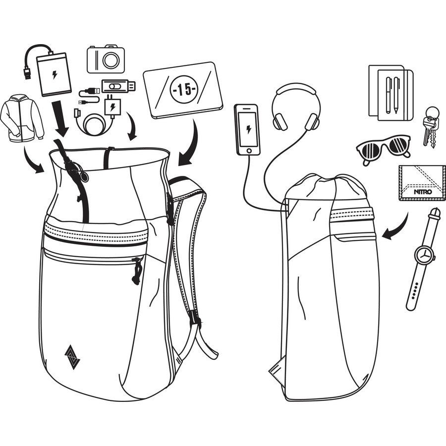 Batoh Nitro Fuse wine 24 l