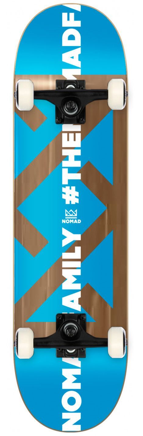 Skateboard Nomad Whood Hashtag blue