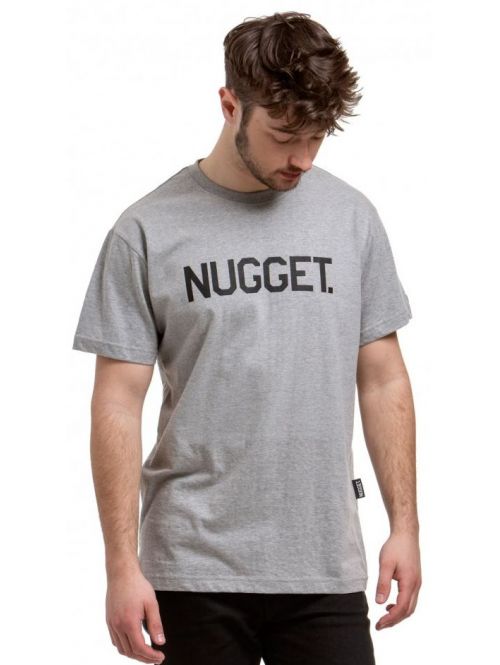Tričko Nugget Logo heather grey
