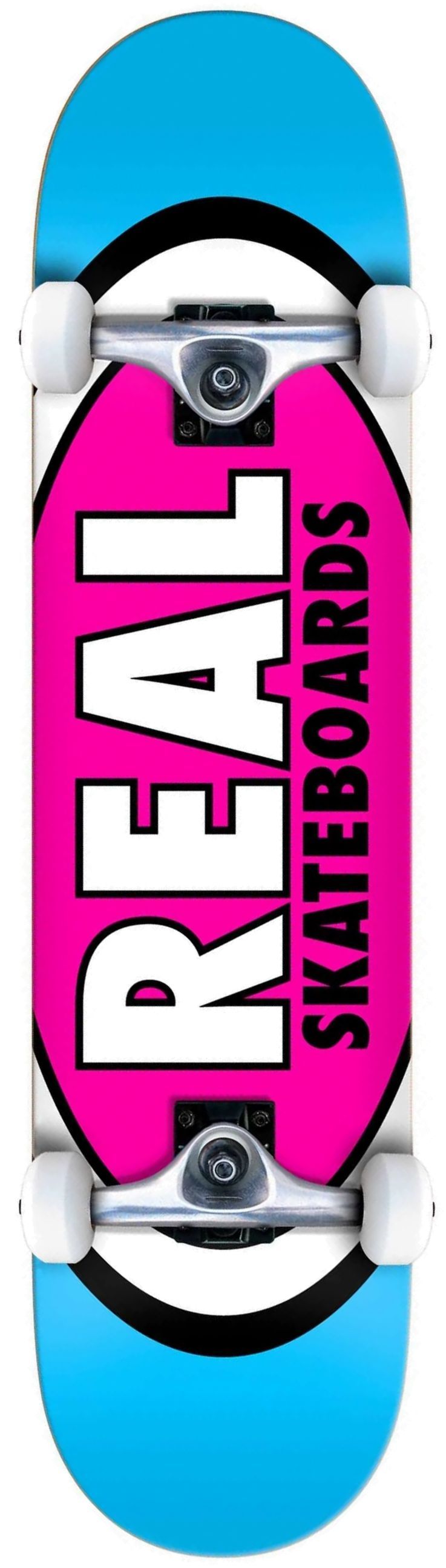 Dětský skateboard Real Classic Oval II blue pink 7,3