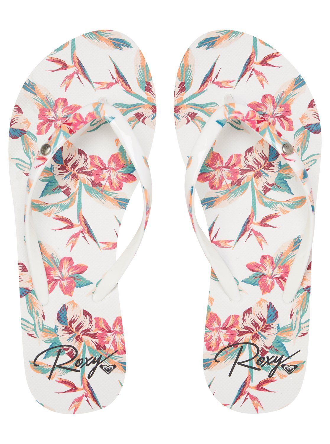 Žabky Roxy Portofino III white ringer