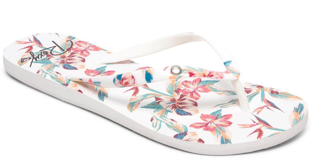 Žabky Roxy Portofino III white ringer