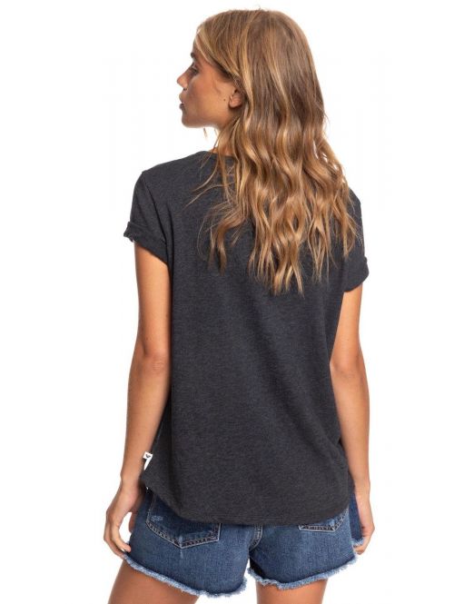 Roxy Oceanholic Maglietta Donna - Jersey In Cotone, Scollo Rotondo E Dettagli Lurex® Oro
