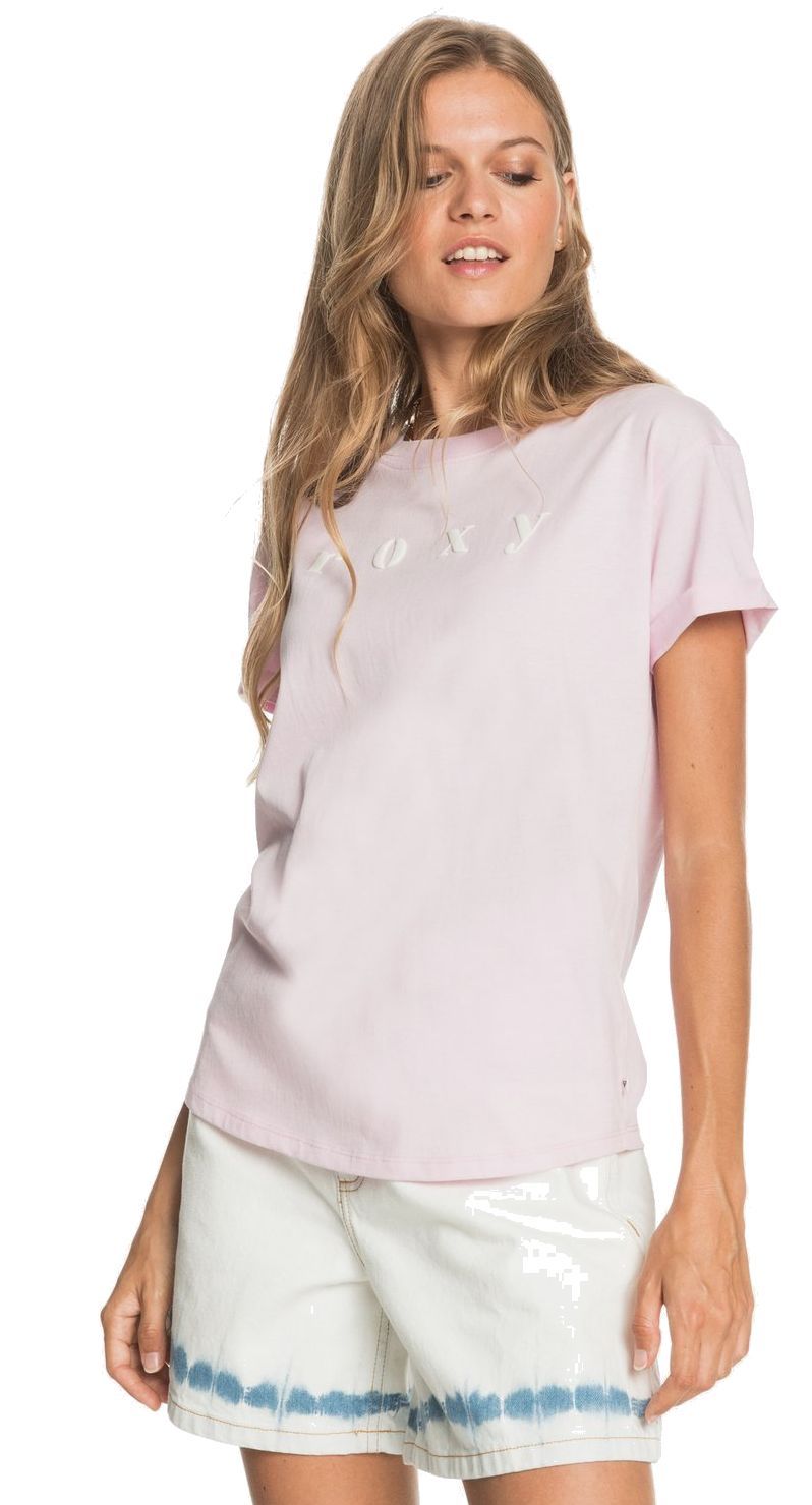 Shop Roxy Epic Afternoon Corpo T-Shirt In Peach Blush - Fast Shipping