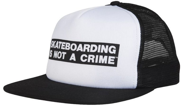 Kšiltovka Santa Cruz Not a Crime white/black