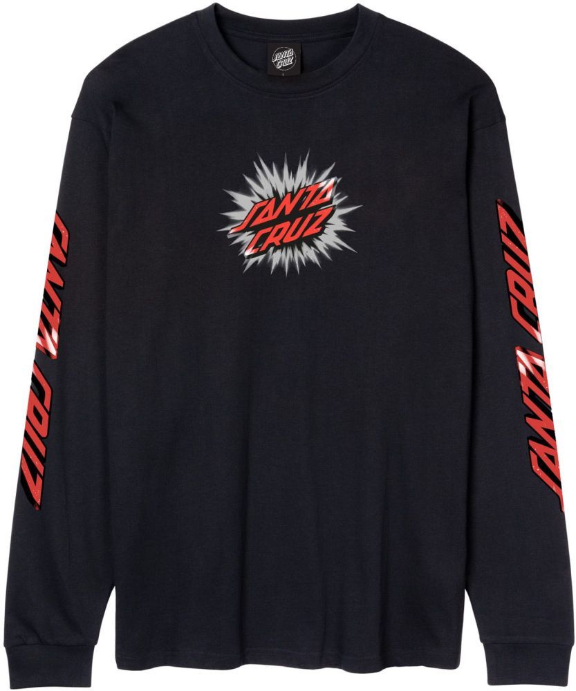 Pánské tričko Santa Cruz Burst Oval Dot Front black