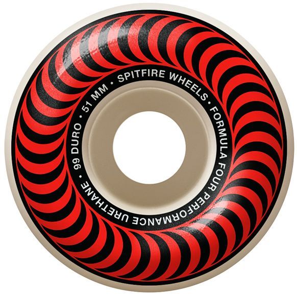 Kolečka Spitfire F4 Classic red 99DU