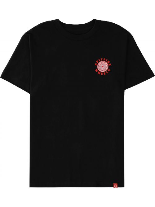 Pánské tričko Spitfire OG Classic Fill black/red