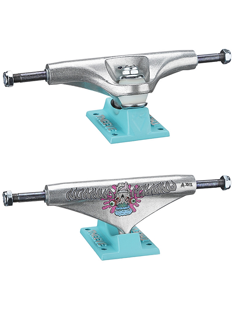 Trucks De Skateboard Theeve TIAX 5,25 Couleur Argent, Neufs Sous Emballage