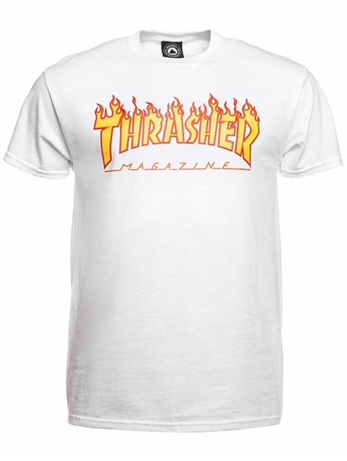 Pánské tričko Thrasher Flame Logo white