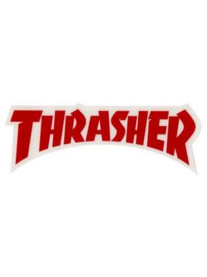 Samolepka Thrasher Die Cut red
