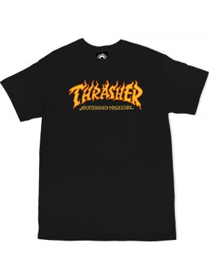 Pánské tričko Thrasher Fire Logo black
