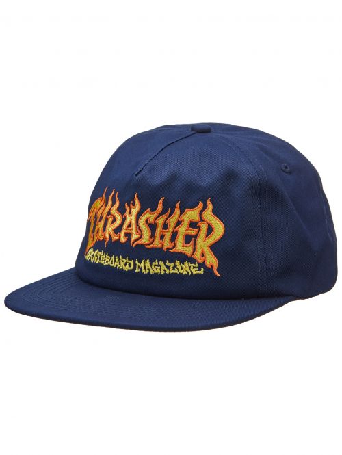 Kšiltovka Thrasher Fire Logo navy