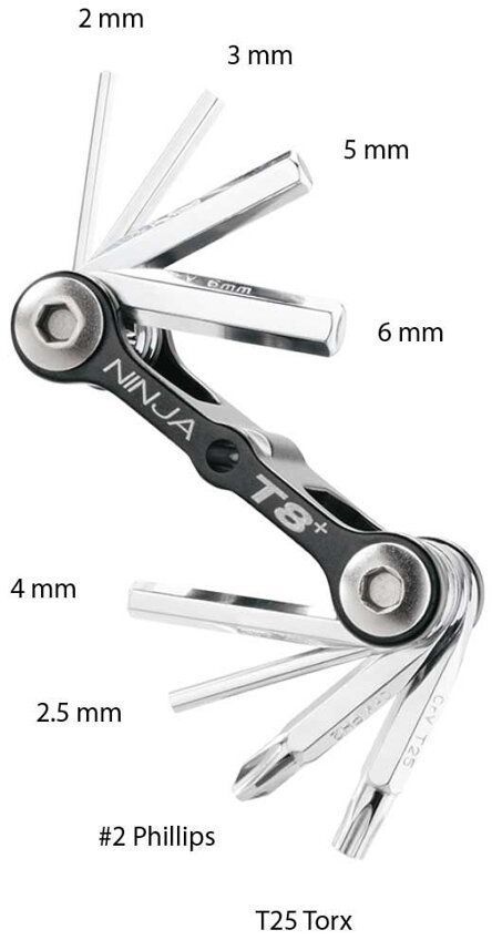 Cyklo nářadí Topeak Ninja Master+ Toolbox T8