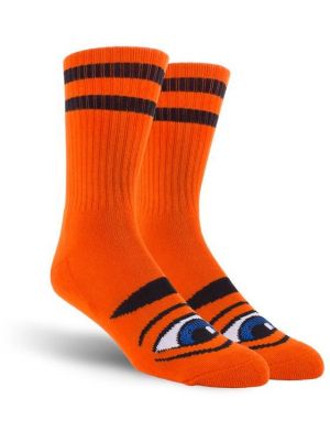 Ponožky Toy Machine Sect Eye Stripe orange