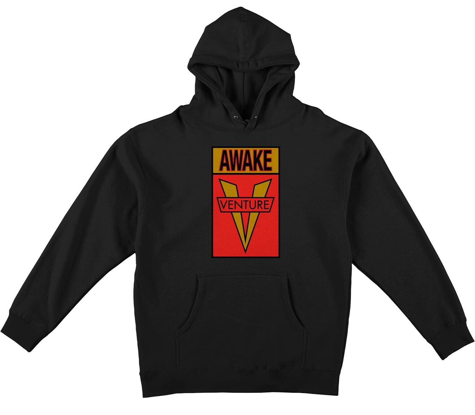 Mikina Venture Awake black red gold