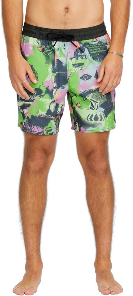 Plavky Volcom Unite Stoney Trunk 17 Steel Purple